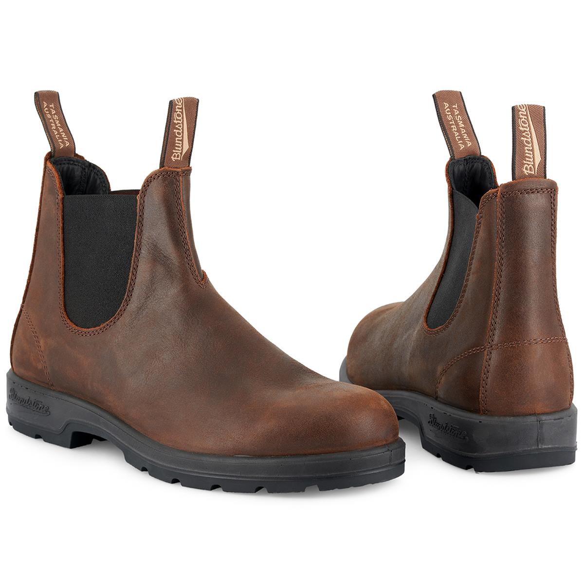 Antique Brown Blundstone Unisex Classics 1609 Chelsea Boot Rear