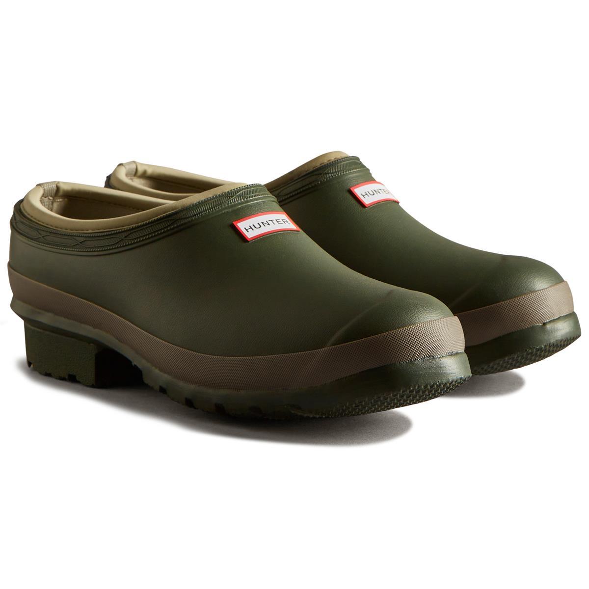 Dark Olive/Clay Hunter Mens Gardener Neo Lined Clog