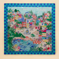 Amalfi Scene Joules Womens Bloomfield Silk Scarf Square