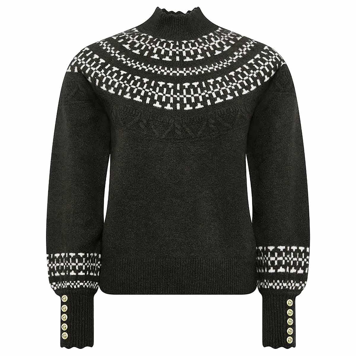 Forest Green Holland Cooper Womens Elodie Roll Neck Knit Jumper