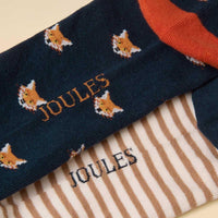 Joules Mens Kingsbury Socks 2 Pack Detail