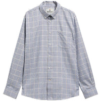 Deep Blue Barbour Mens Henderson Thermo Weave Shirt