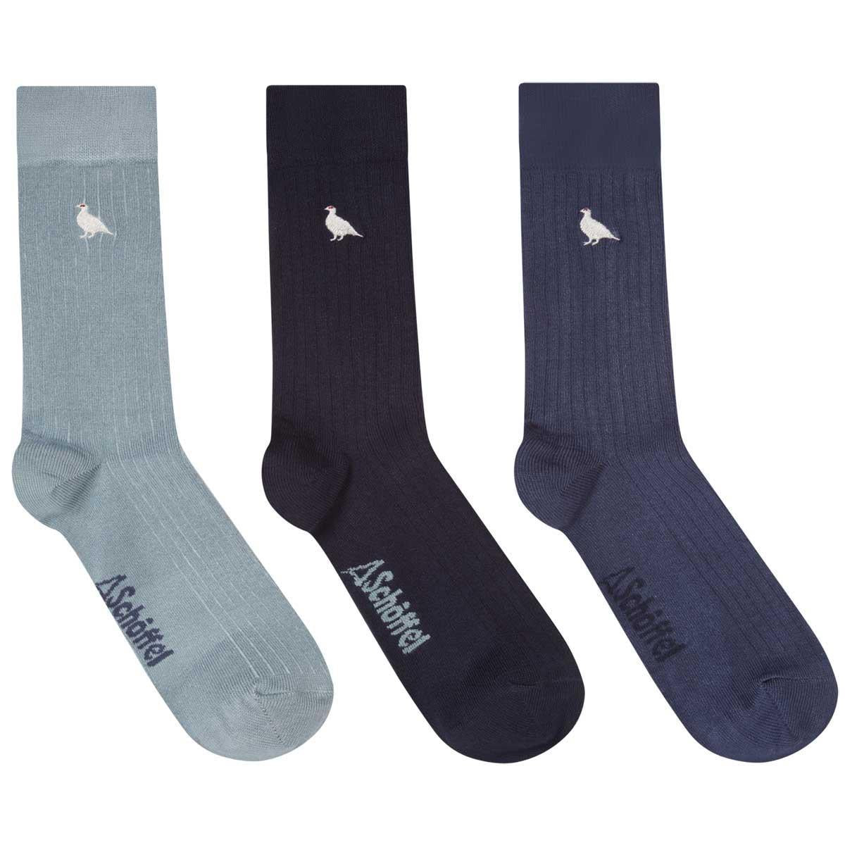 Schoffel Mens Bamboo Sock Box Of 3