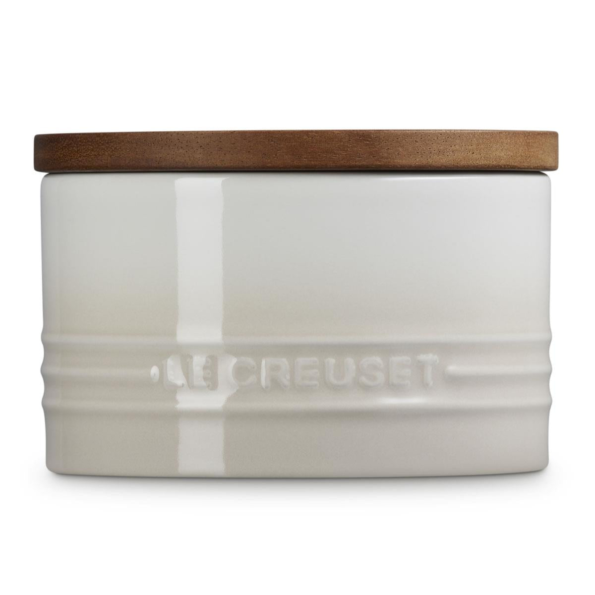 Meringue Le Creuset Stoneware Signature Storage Jar 470ml Side