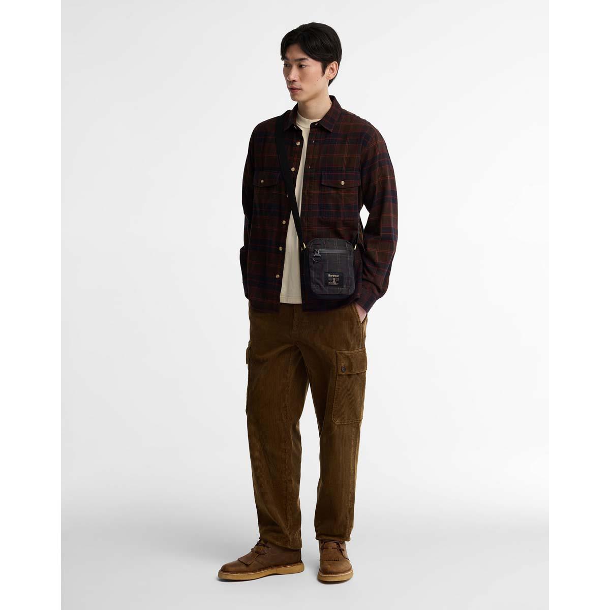 Barbour Field Tartan Wax Crossbody Bag