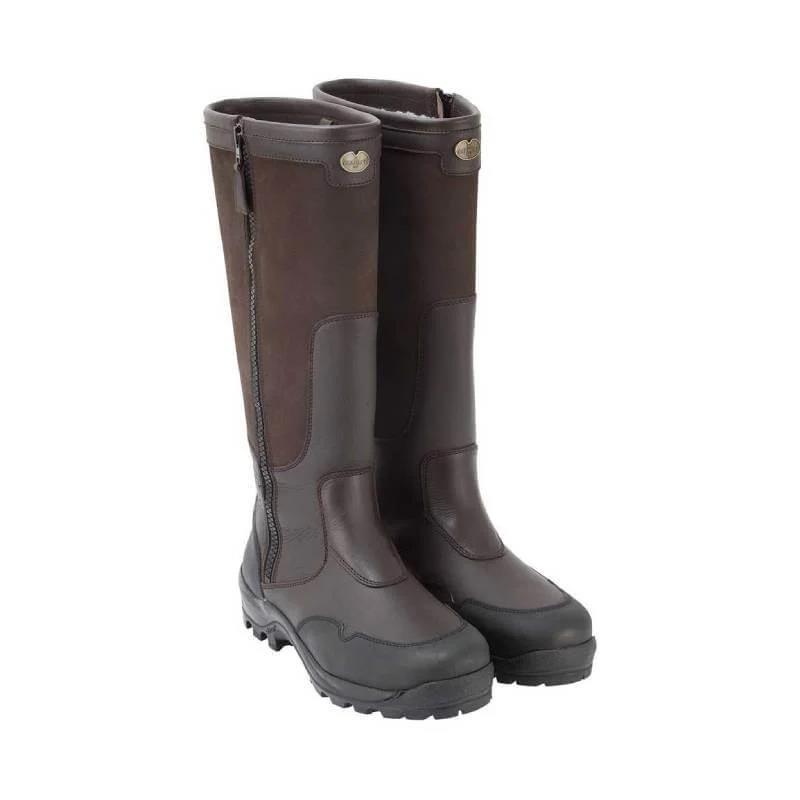 Le Chameau Turenne Fourree Mens Tall Boots Marron Fonce