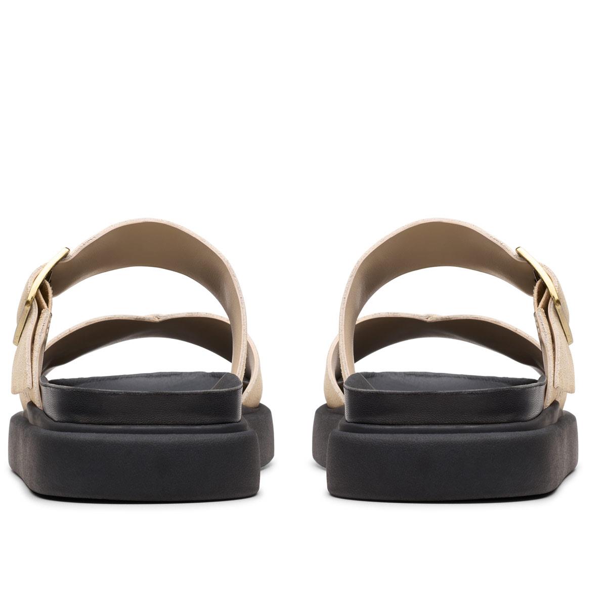 Ecru Suede Clarks Womens Aristella Mule Sandal