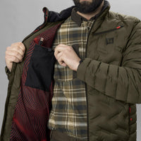 Willow Green Harkila Mens Clim8 Insulated Jacket Inner Detail