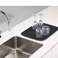 Grey Joseph Joseph Flume Large Dish Draining Mat dry