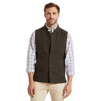 Forest Schoffel Mens Barnsdale Nehru Waistcoat On Model
