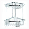 Chrome Plated Samuel Heath Double Corner Shower Basket N24