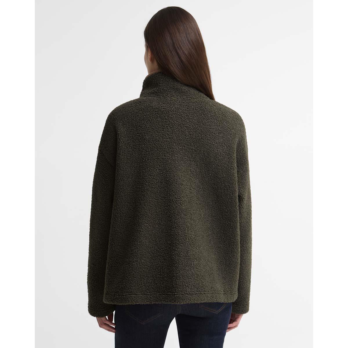 Barbour Womens Bamburgh Fleece Jumper Olive