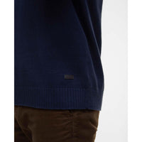 Navy Barbour Mens Kelson Knitted Vest Hem