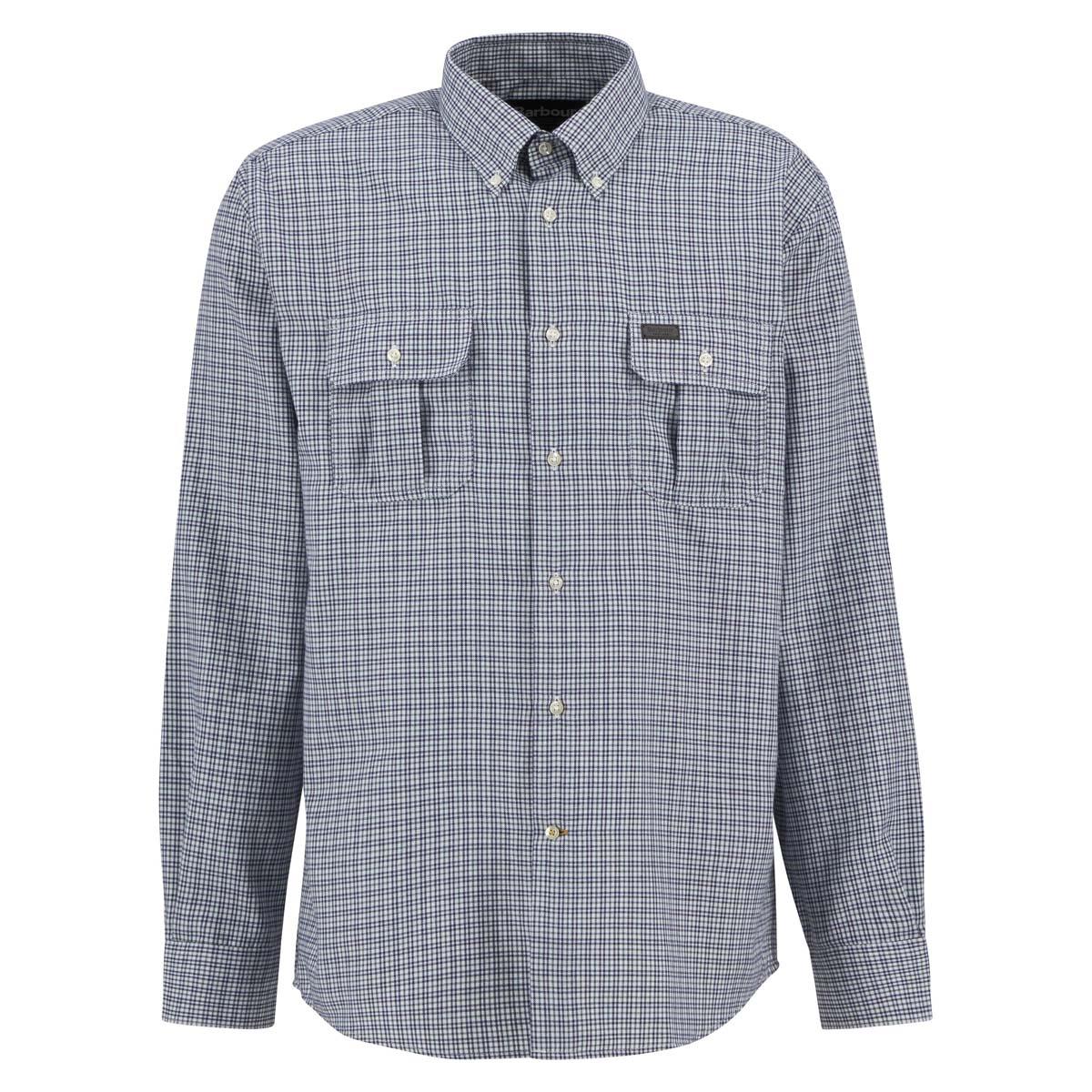 Barbour Mens Fenn Regular Thermo Weave Gingham Shirt