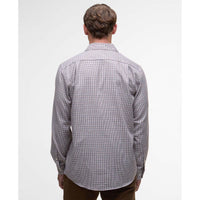 Fired Brick Barbour Mens Fenn Regular Thermo Weave Gingham Shirt back