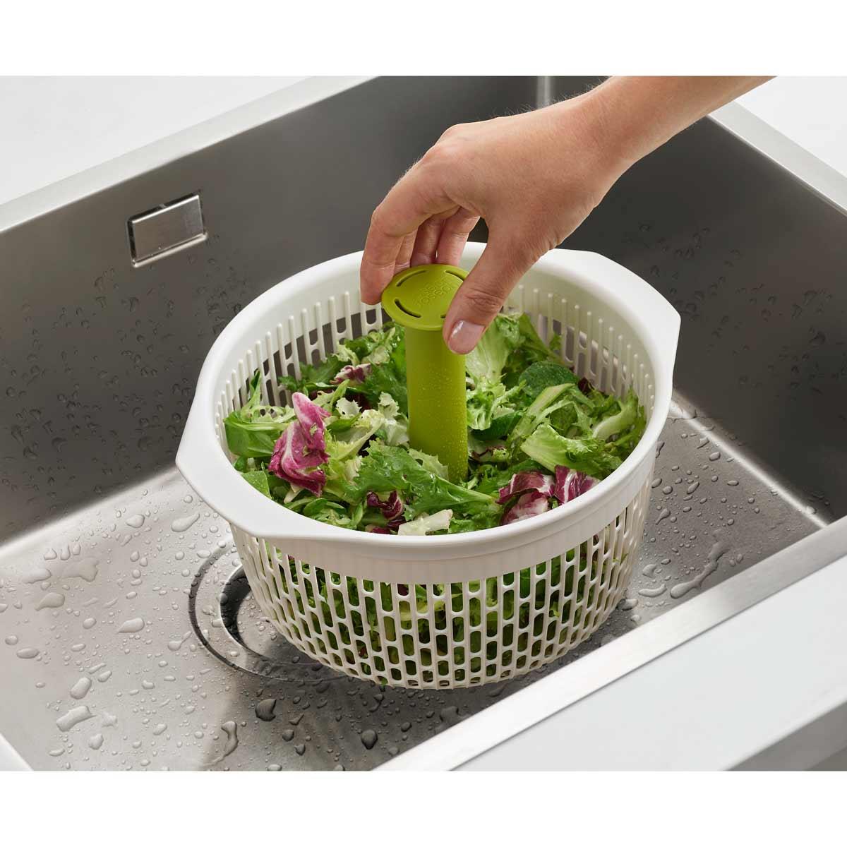 Joseph Joseph Spindola In-Sink Salad Spinning Colander In Sink