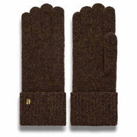 Chocolate Holland Cooper Womens Classic Logo Gloves