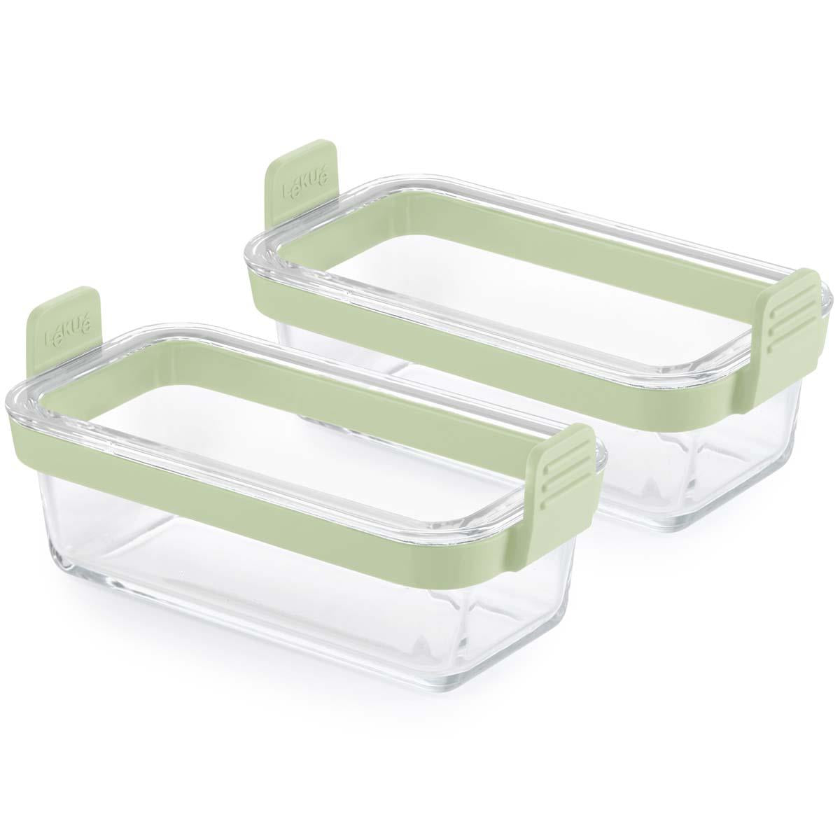Lekue Air Fryer Dual Glass Dishes Set of 2