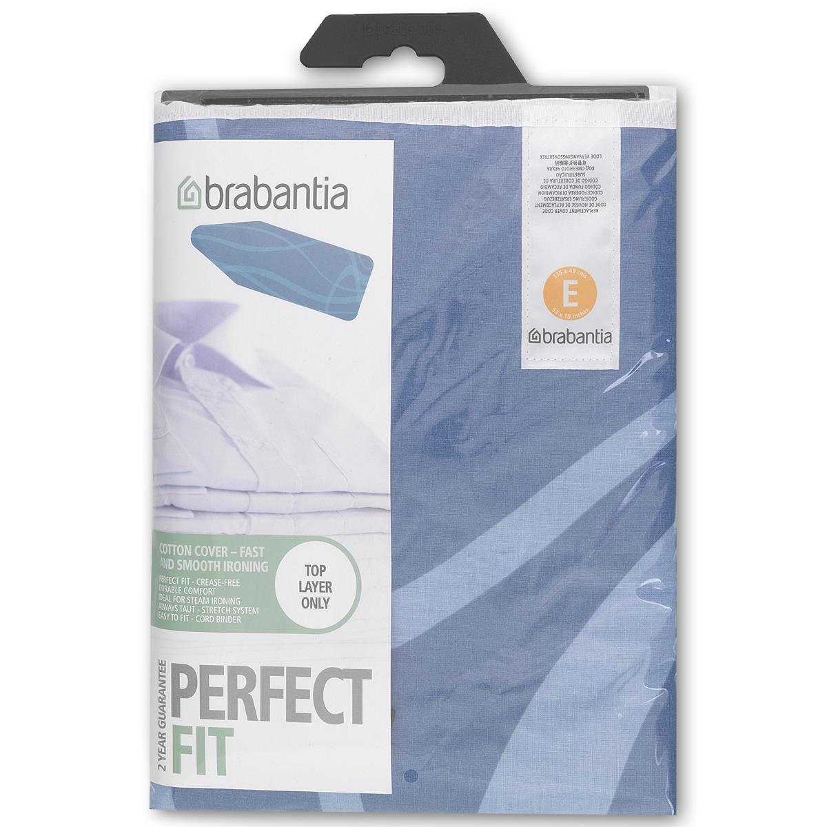 Brabantia Ironing Board Cover E 135x49cm 2mm Foam Assorted Designs Alternative Colour