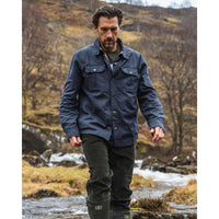 Hoggs Of Fife Huntly Mens Huntly Waxed Canvas Utility Overshirt