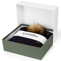 Navy Schoffel Womens Bakewell Hat & Scarf Set