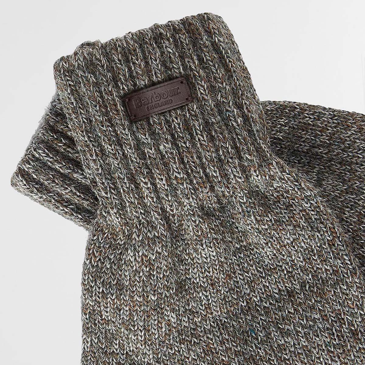 Barbour Mens Heath Fingerless Wool Gloves
