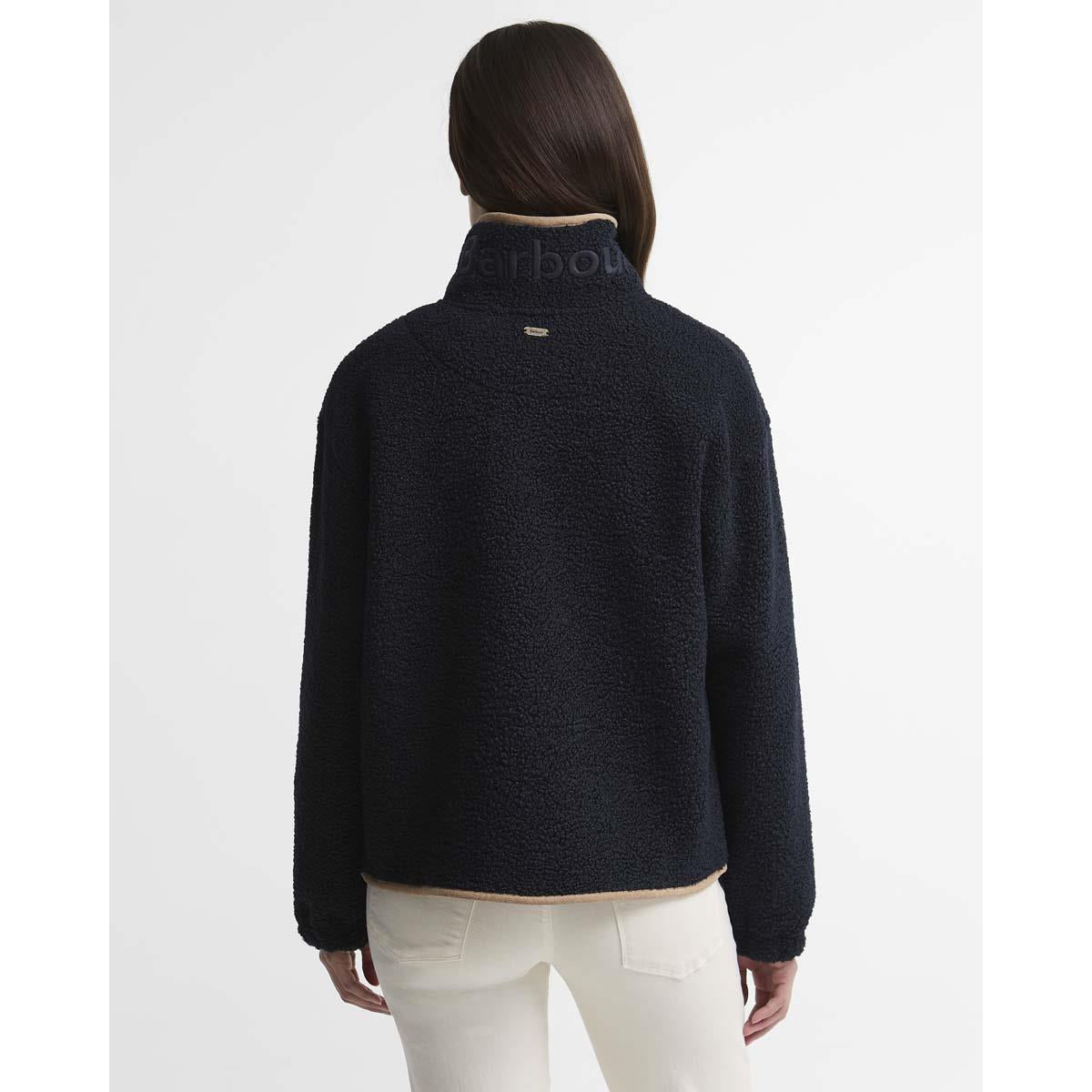 Dark Navy Barbour Womens Homeswood Fleece Jacket BACK