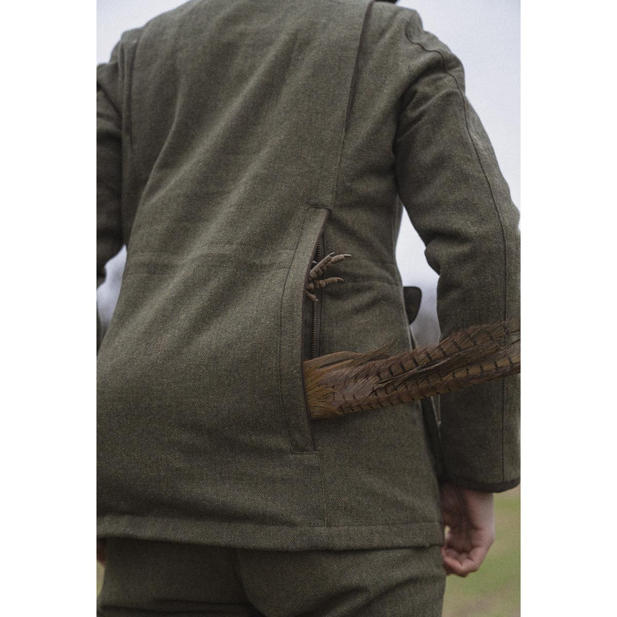 Moss Green Seeland Womens Hillside Harriet Jacket Rear Pocket