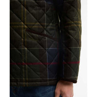 Classic Tartan Barbour Mens Icons Tartan Heritage Liddesdale Quilted Jacket Pocket