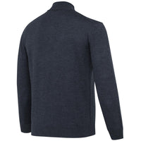 Ebony Beretta Mens Merino Half Zip Sweater Back