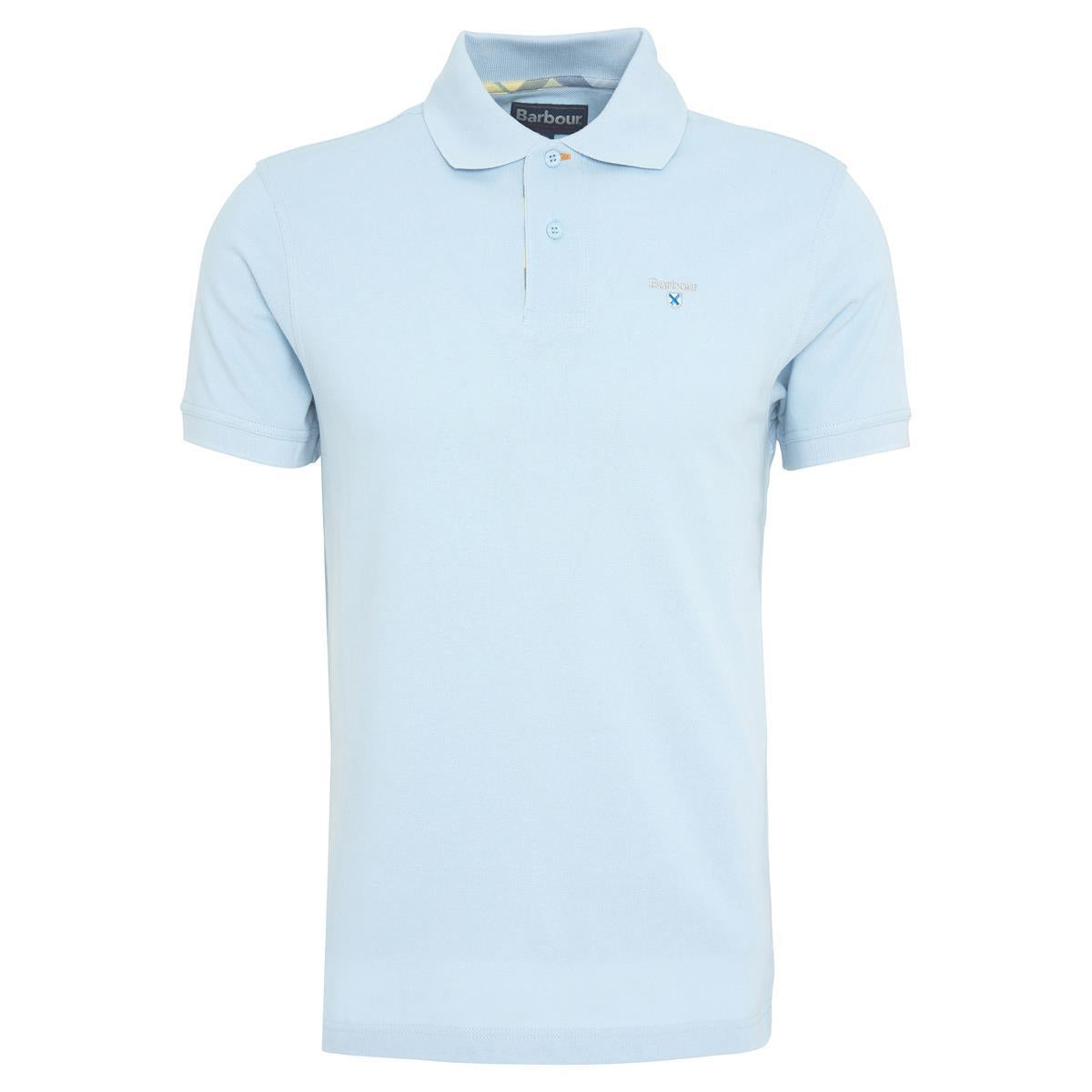 Barbour Mens Tartan Pique Polo