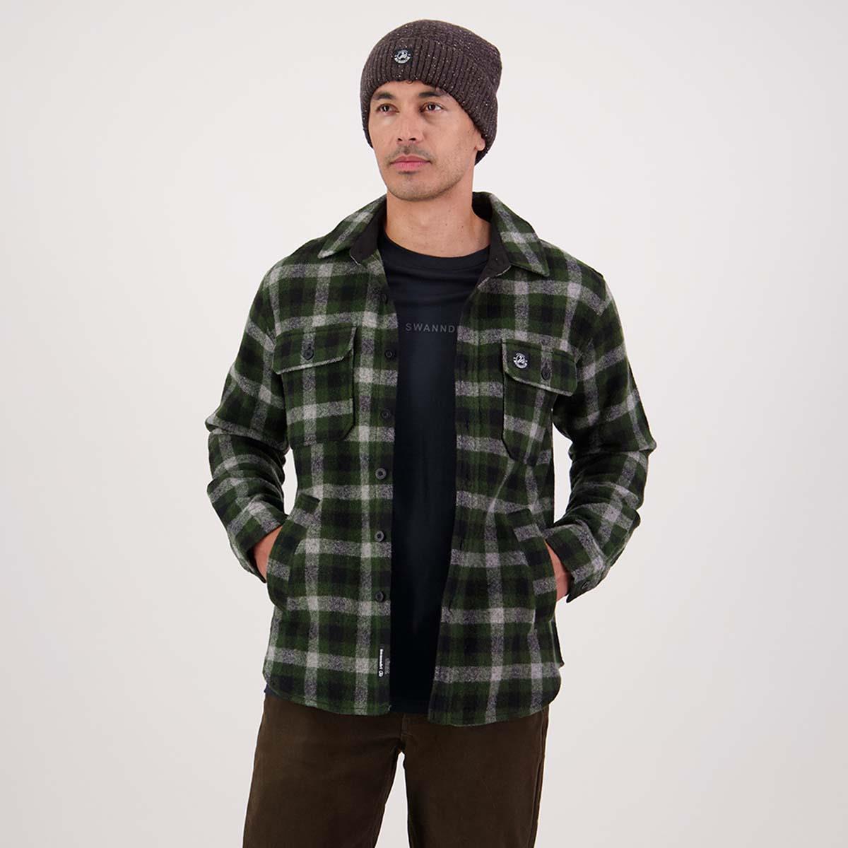 Swanndri Mens Kiaraki V4 Wool Shacket