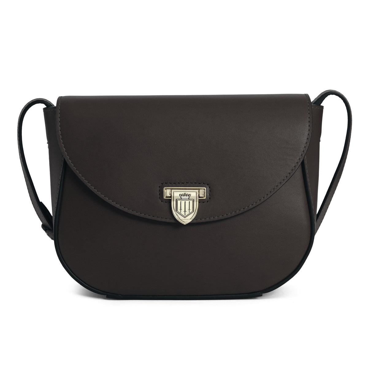 Mahogany Leather Fairfax & Favor Blenheim Saddle Bag