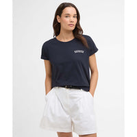 Navy Barbour Womens Bede T-Shirt front