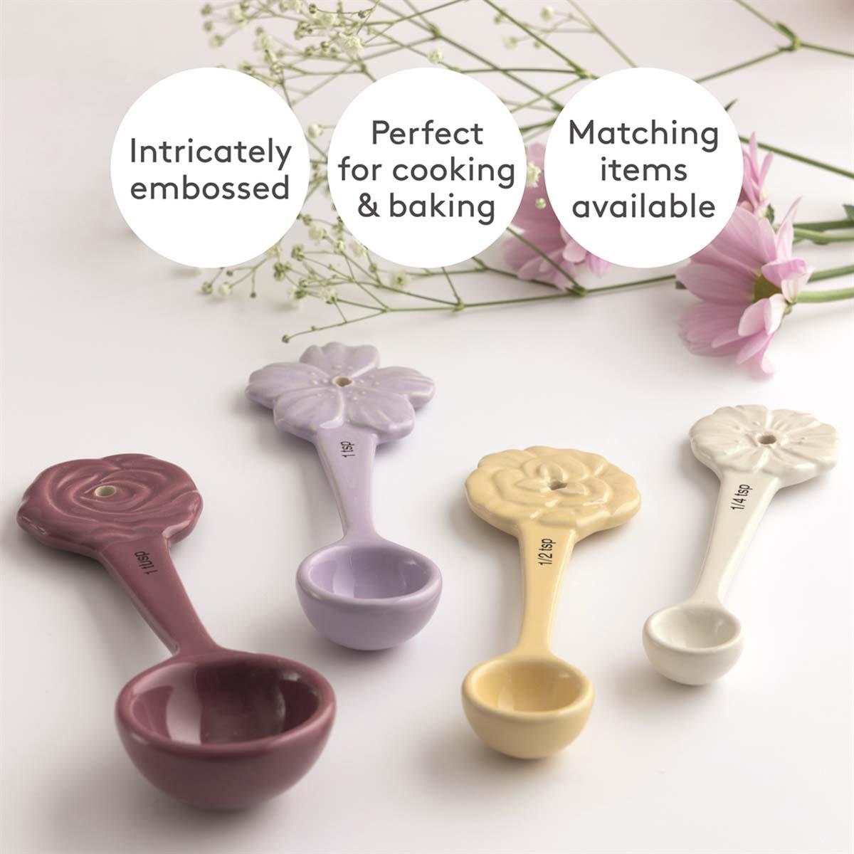 Mason Cash In The Meadow Set of 4 Measuring Spoons INFO3