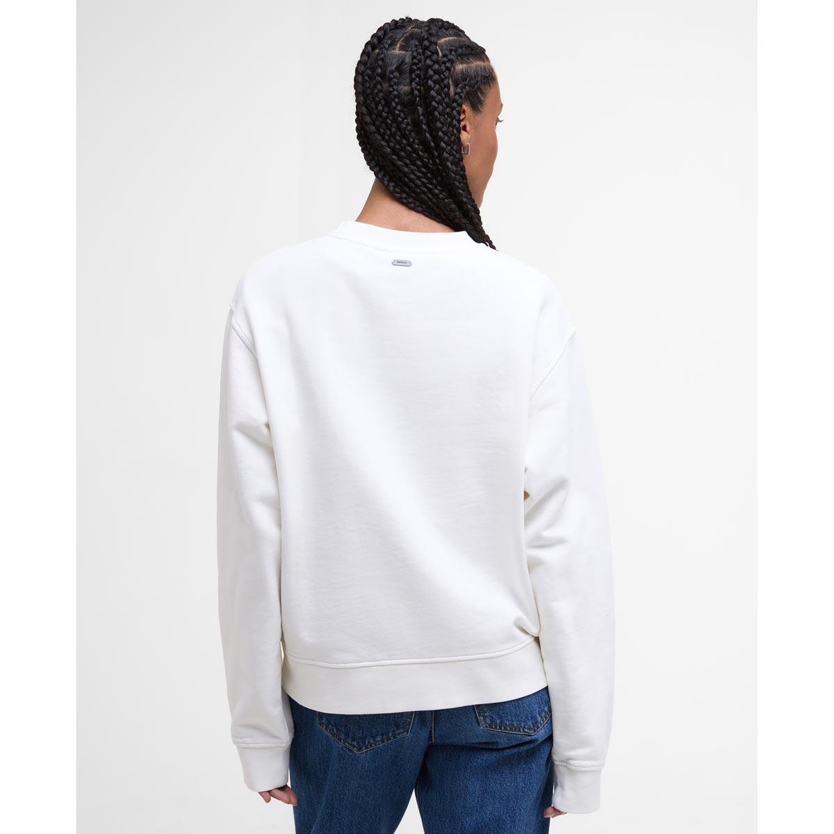 Cloud Barbour Womens Bede Os Crew Sweatshirt Back