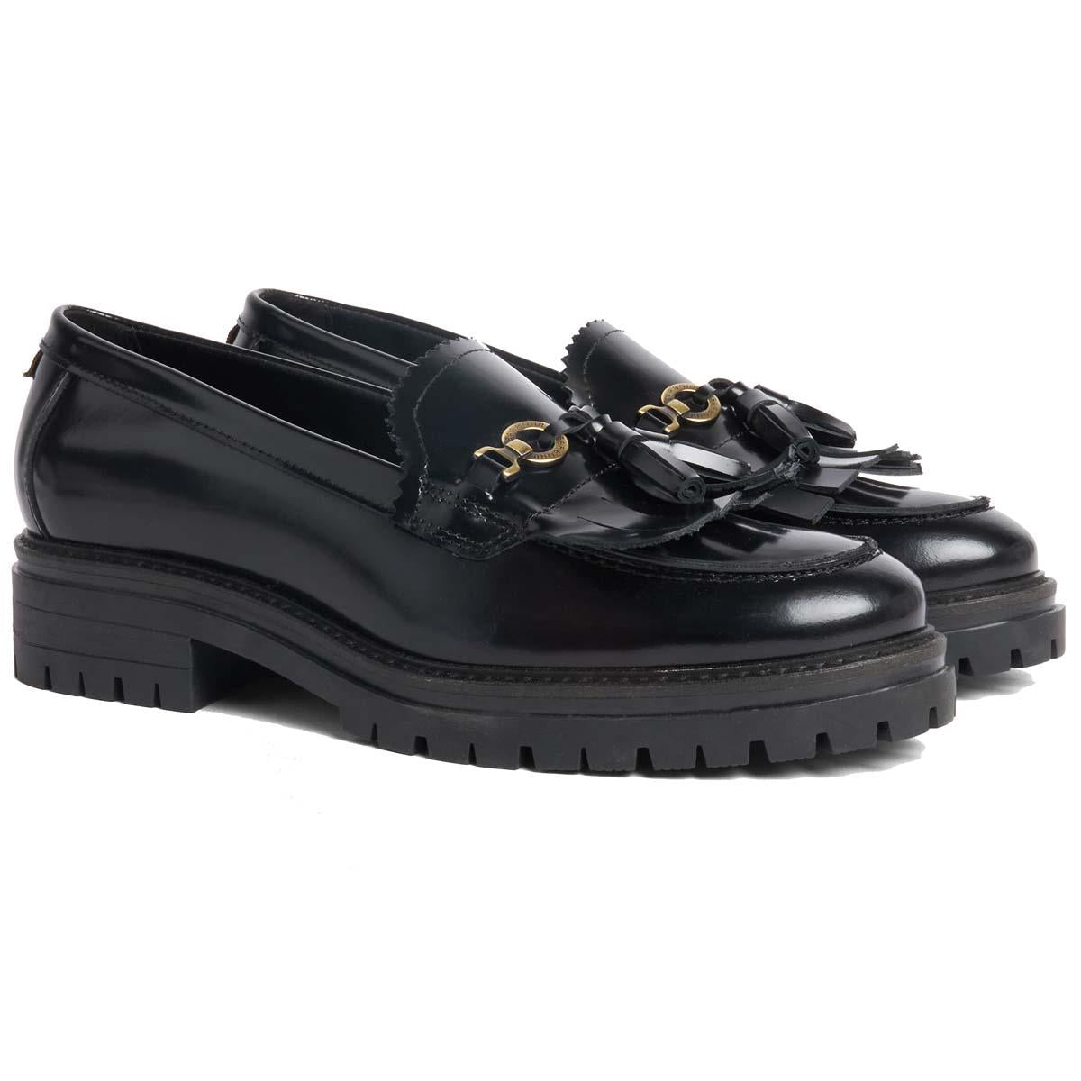 BLACK Barbour Womens Ava Loafer