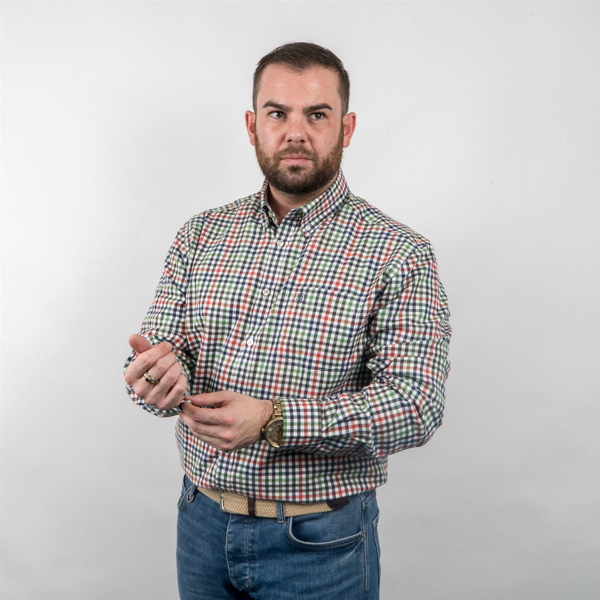 Albert and Maurice Mens Dormington Check Shirt