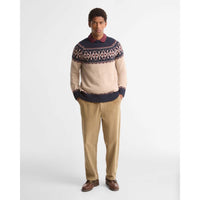 Barbour Mens Tisbury Fairisle Crew Neck Jumper