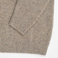 Albert and Maurice Donegal Rib Jumper Mink