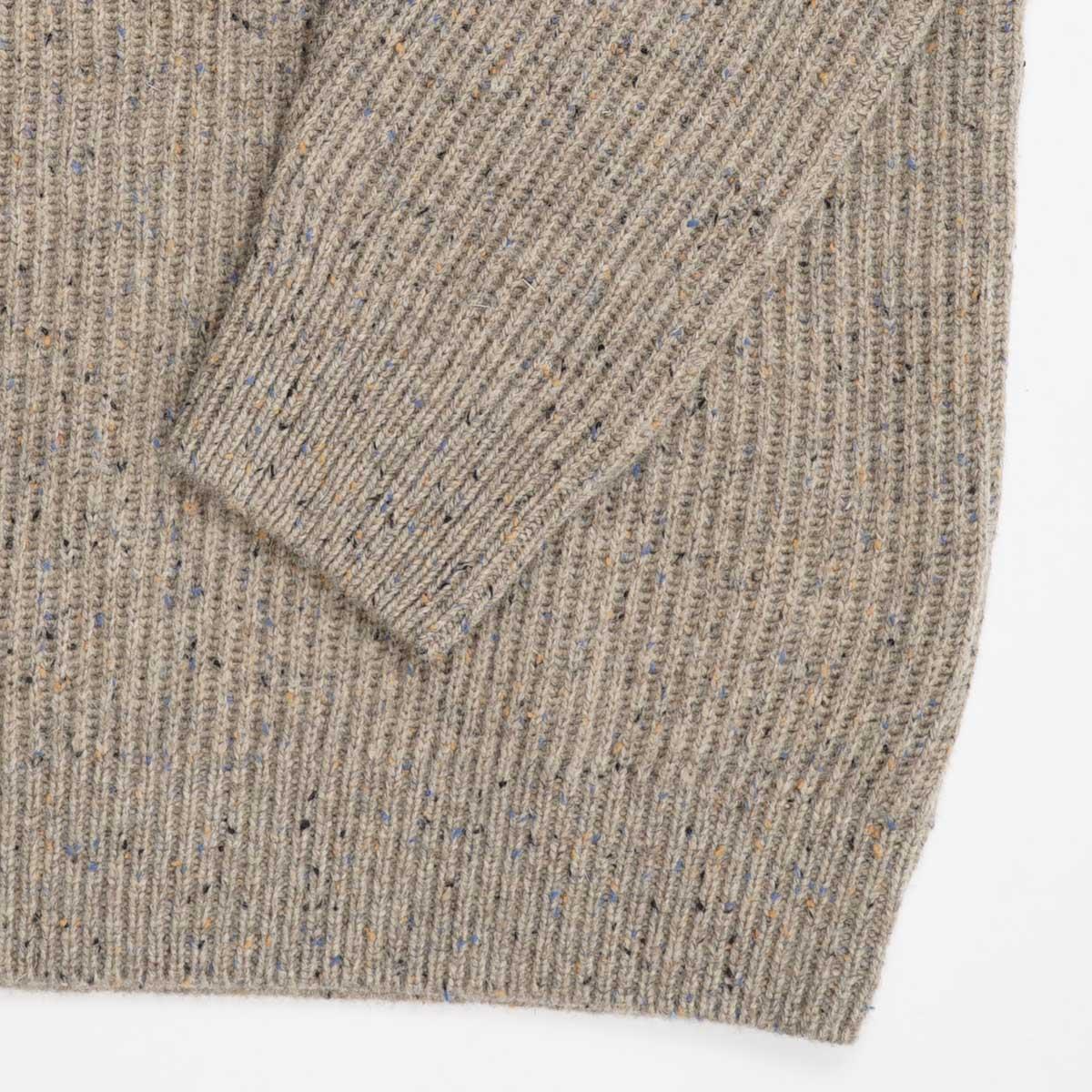 Albert and Maurice Donegal Rib Jumper Mink