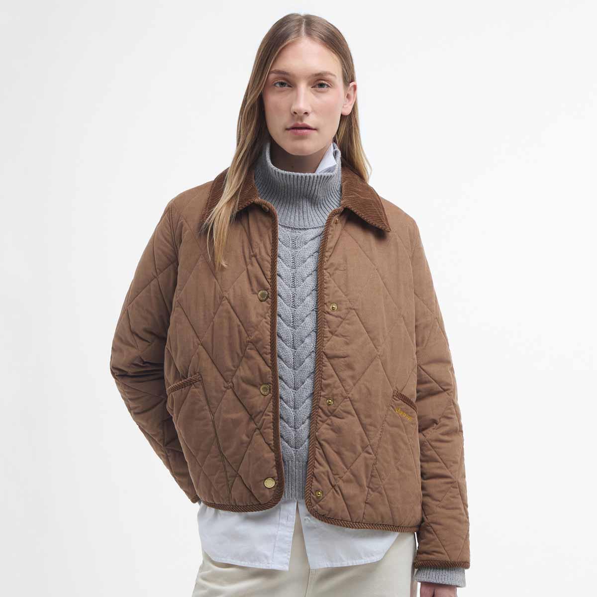 Barbour Womens Emilia Quilt Jacket Model Front