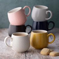 Mason Cash Embossed Honeycomb Mug Pink LS2