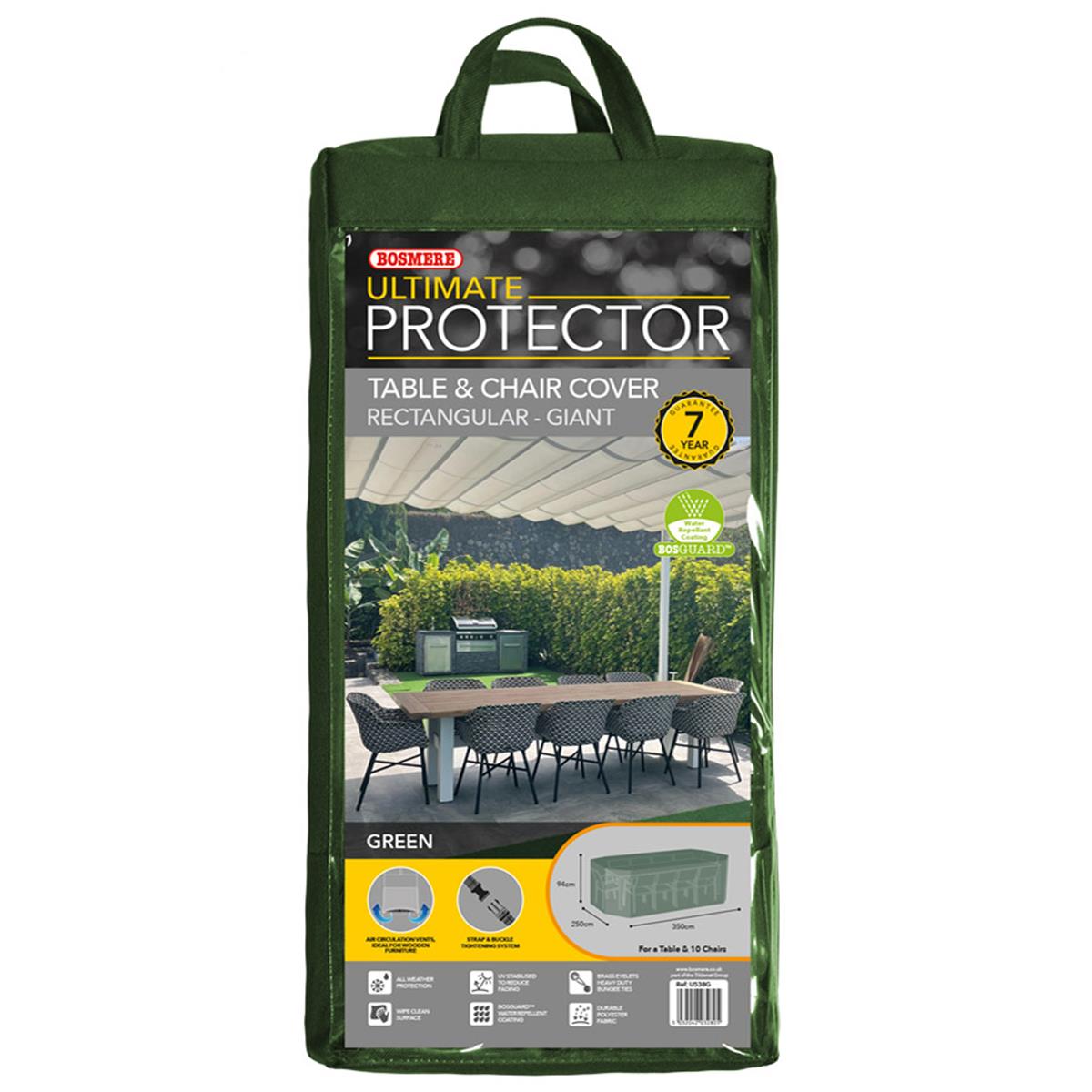 Bosmere Ultimate Protector Rectangular Patio Set