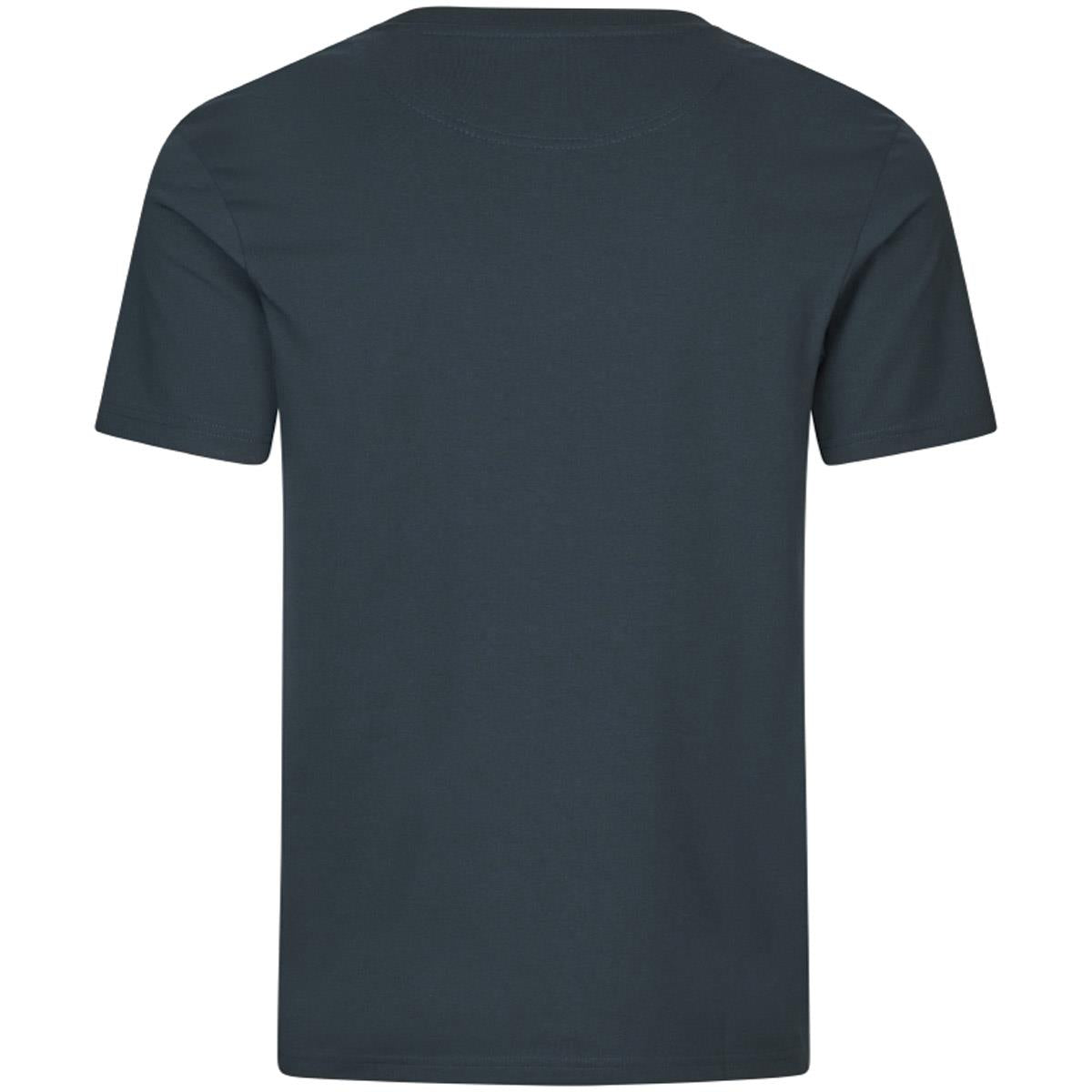 Dark Blue Seeland Mens Fragment T-Shirt Back