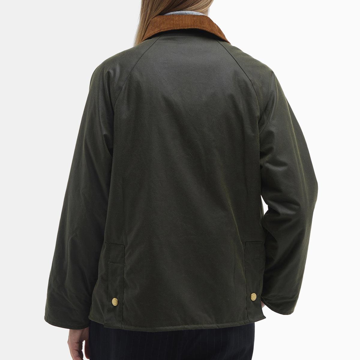 Barbour Womens Ruth Wax Jacket Model Back