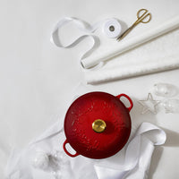 Le Creuset Classic Cast Iron Holly Soup Pot 26cm