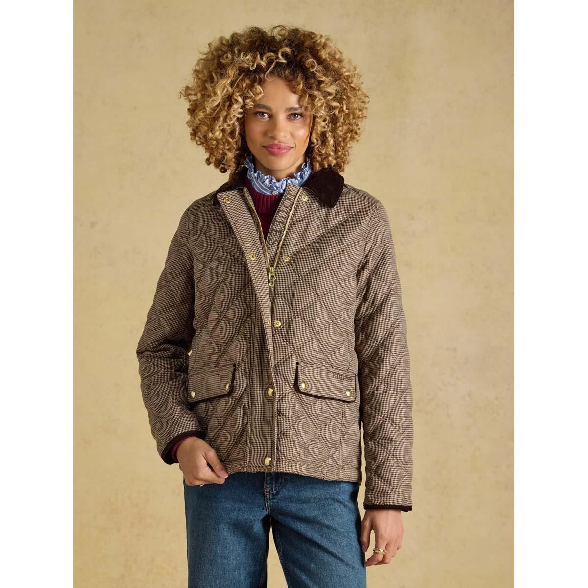 Joules Womens Harrogate Showerproof Quilted Jacket