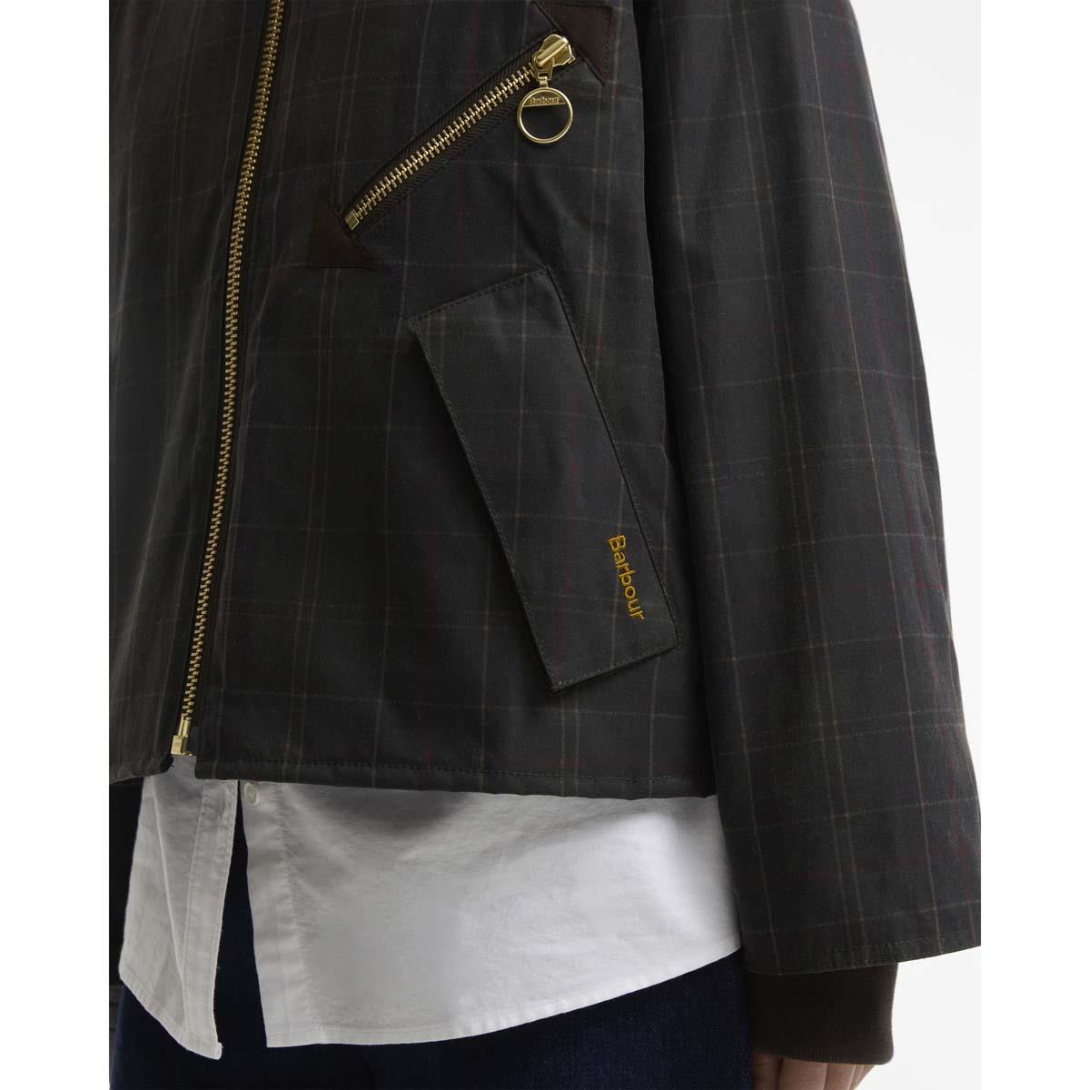 Barbour Womens Arlene Checked Wax Jacket