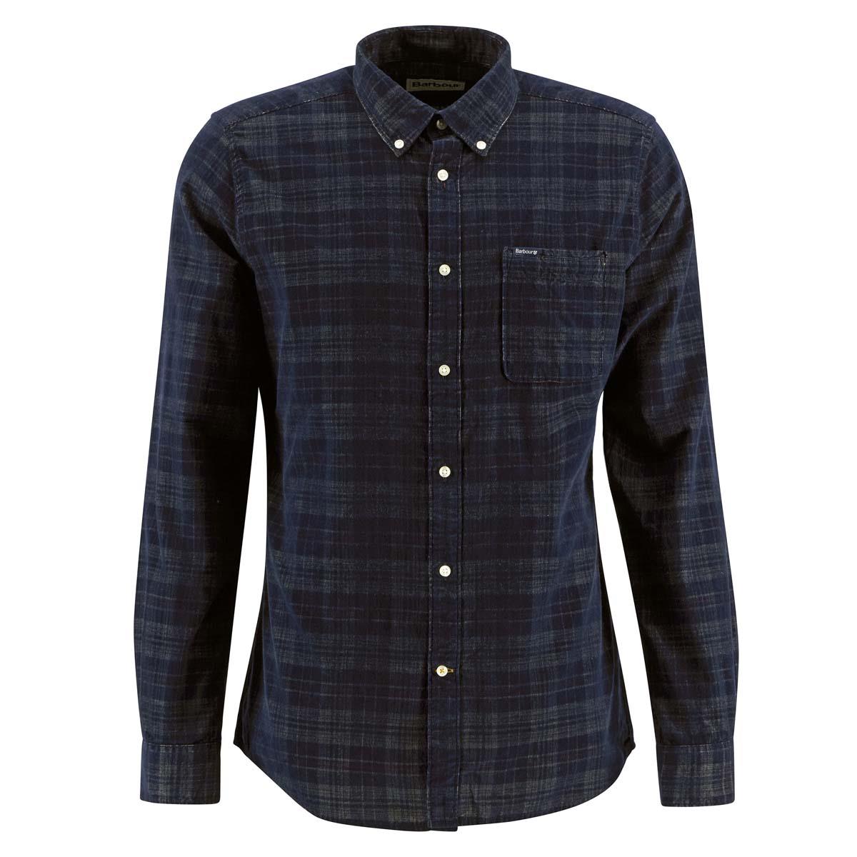 Dark Navy Barbour Mens Southfield Tailored Shirt